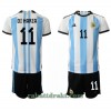 Argentina Angel Di Maria 11 Hjemme VM 2022 - Barn Draktsett
